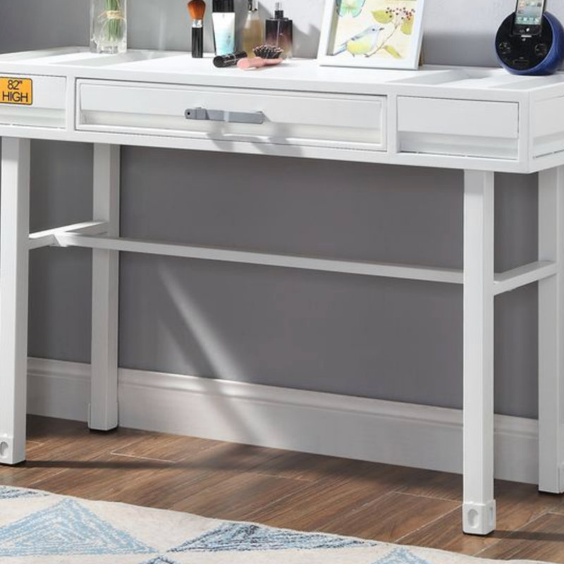 Bureau de coiffeuse Cargo, Blanc