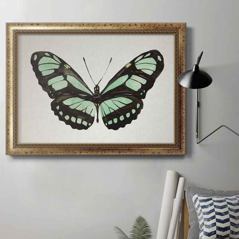 «Mint Butterfly II», cadre photo, impression sur toile