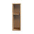 Modern Pine Nightstand, 100% Melamine Coated Particle Board, 15.8 x 25.6 x 5.9 inches | Stylish Brown Finish, Durable Construction | Perfect for Bedroom Storage & Decor, Sleek Design with Top and Bottom Shelves-899378406