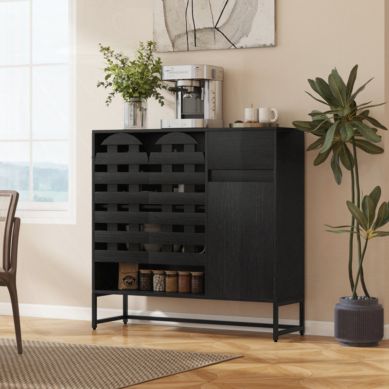 Buffet avec rangement, Noir
