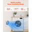 Ventilateur d'une pièce à l'autre de 7,5 pouces, ventilateur mural avec moteur à courant alternatif et vent réglable bidirectionnel, ventilation silencieuse de 180 pi³ / min pour la cuisine, le salon et la salle de lavage, atelier