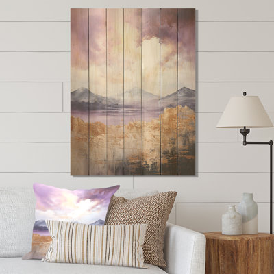 Favreau - Abstract Landscape On Wood Print