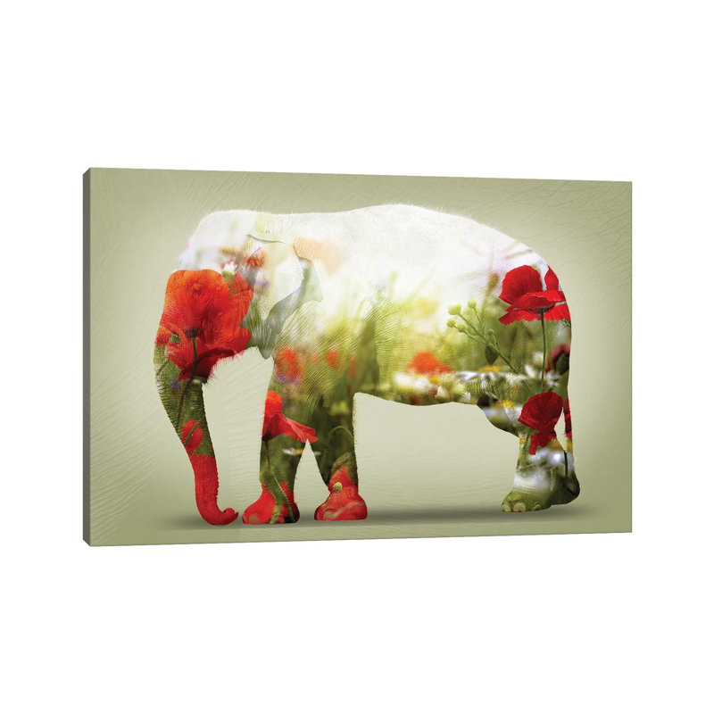 Poppy by Vin Zzep - Wrapped Canvas Print, 20.32cm H x 30.48cm W x 1.905cm D