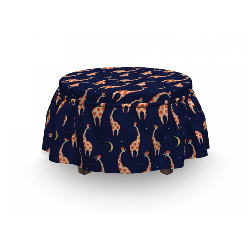Housse pour repose-pieds sky animaux amusante night