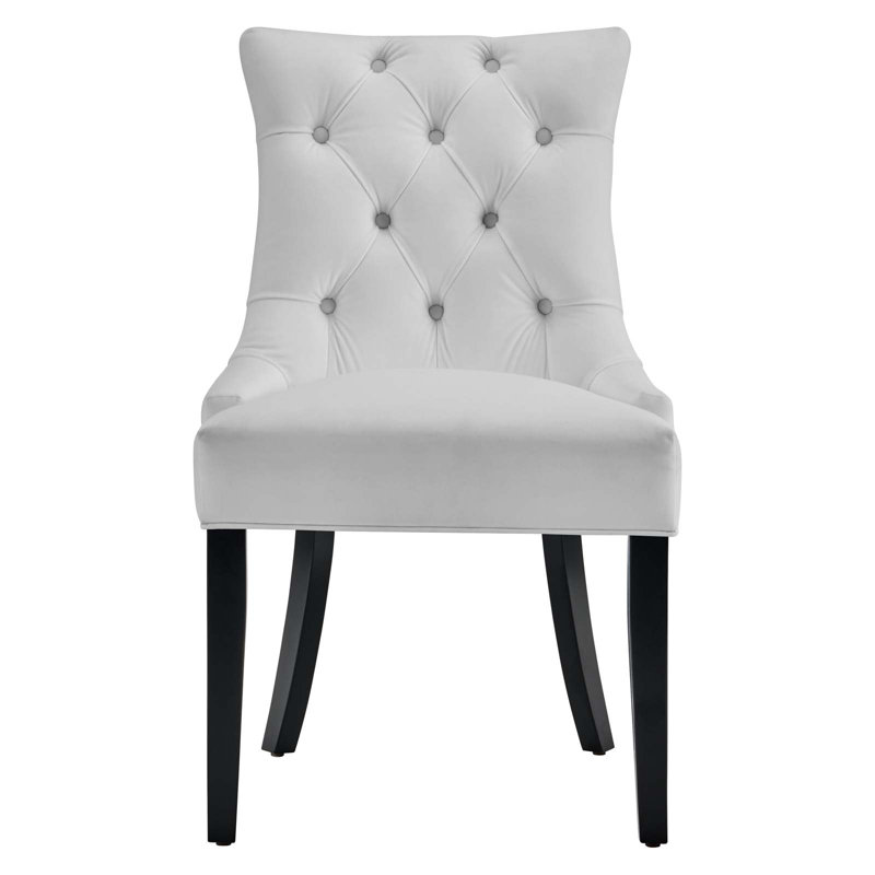 Modway Regent Tufted Performance Velvet Dining Side Chairs, White