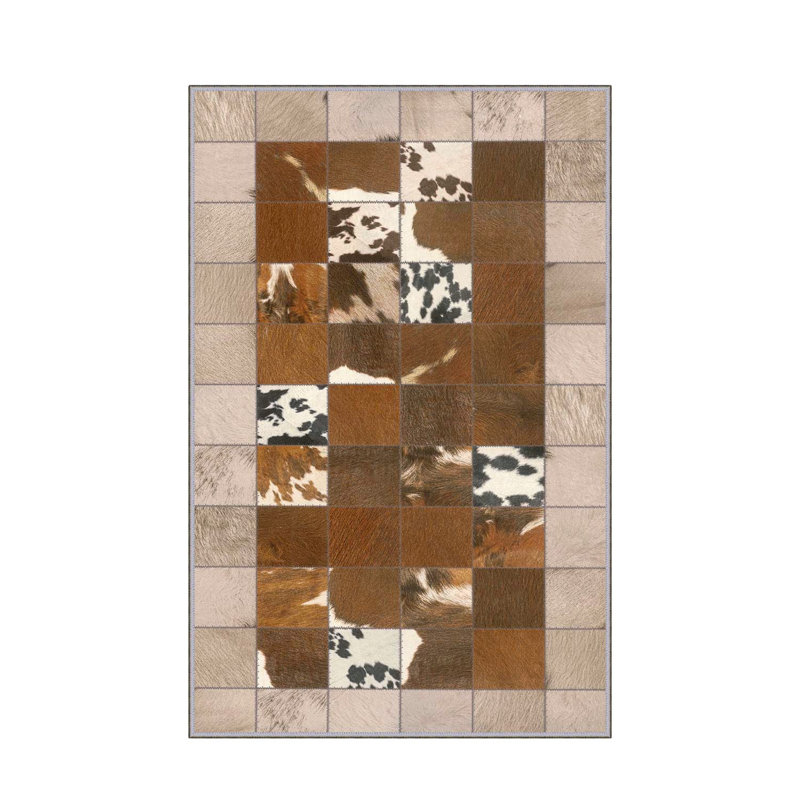 Luxurious Woven Area Rug, 5.9 x 9.2 ft, 100% Polyester, Antibacterial | Non-Slip PVC Felt Dot Underside, 0.3 in Pile Height | Machine Washable, 3D Digital Print, Perfect for Living Room & Bedroom Décor