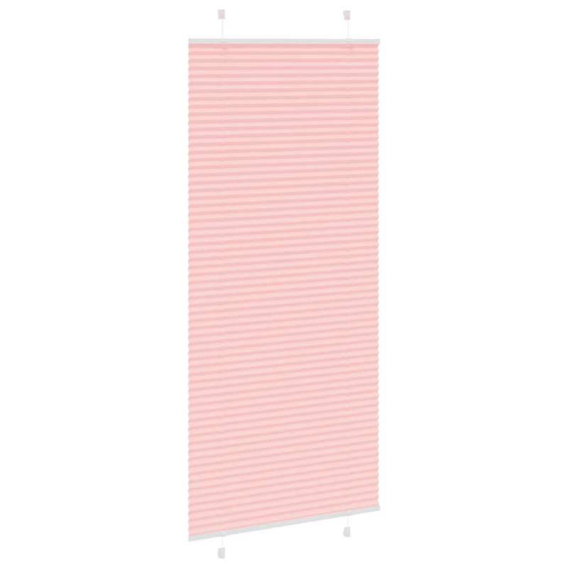 Room Darkening Pleated Blind, 90cmW x 200cmL, Pink