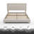 Upholstered Platform Bed with Padded Panel Headboard-1782466022-1782466019
