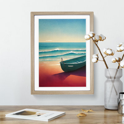 Boat on a Sandy Beach - Wall Art