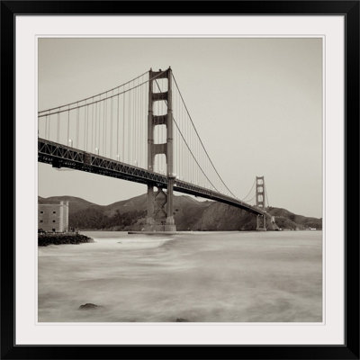 Alan Blaustein " Golden Gate Bridge 34 " Black and White Photography Print
