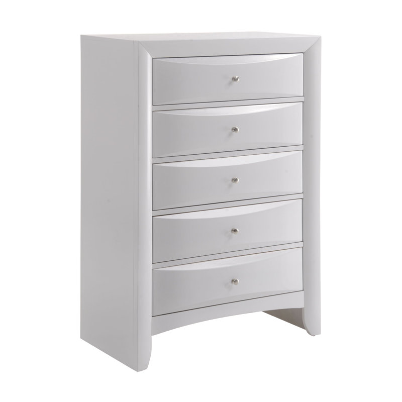 Commode, chêne gris, Blanc