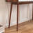 Entryway Table With 2 Carved Panel Drawers, Console Table With Storage Space And Wood Legs,Sofa Table Behind Couch