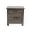 Table de chevet 2 tiroirs en bois