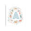 Lettre illustrée A bleue - impression-52819900-52819901-52819915