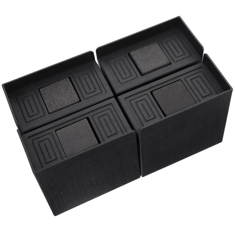 4 Pack Bed Risers Heavy Duty, Adjustable Furniture Riser Blocks