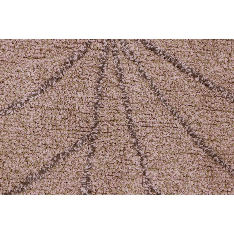 Monstera Hand Woven Cotton Floral Area Rug