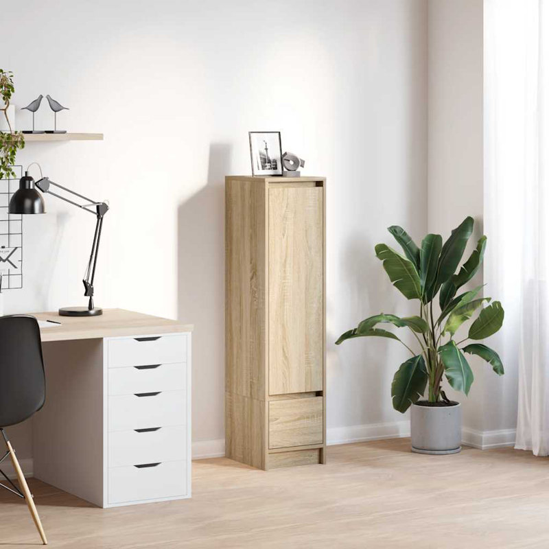 Highboard 29.5X34x119.5 Cm Engineered Wood, Sonoma Oak