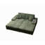 Canapé convertible surdimensionné en velours côtelé, fauteuil-lit moderne moelleux, mobilier de salon double, vert