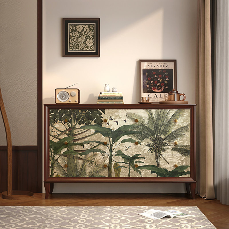 Armoire décorative à tiroirs rétro