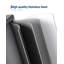 2 x 8 Gal (30L) Dual Compartment Stainless Steel Kitchen Trash Can, Step Recycling Bin with Soft-Close Lid, Fingerprint Resistant, Grey-White
