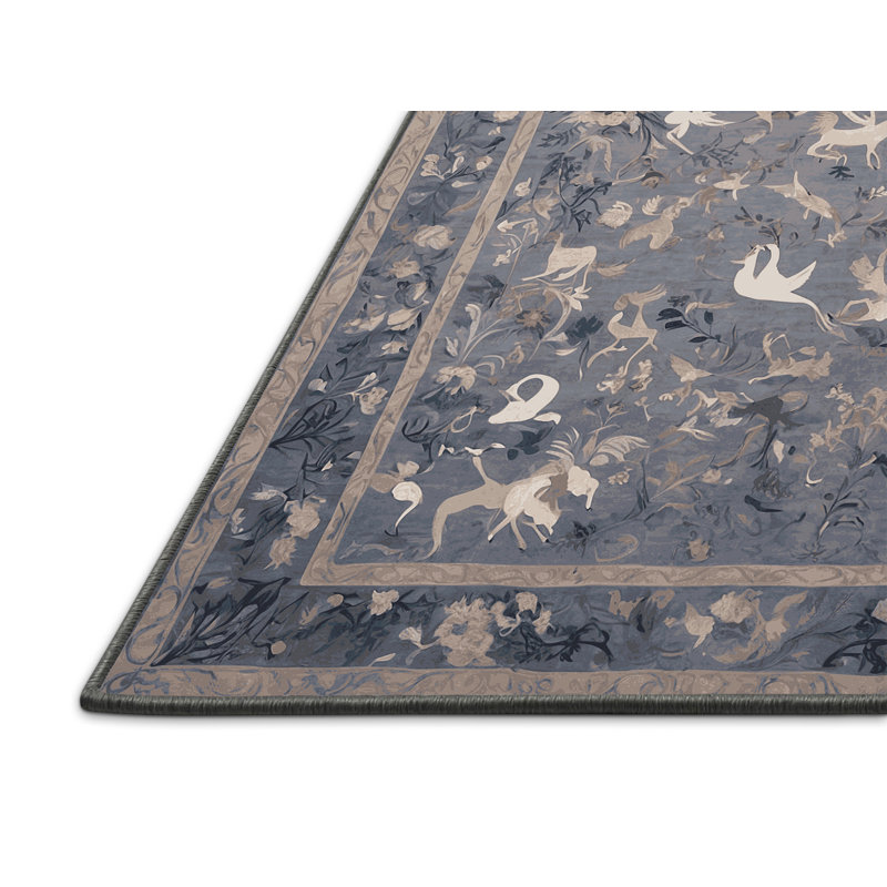 Tapis rose soyeux et moelleux, Rectangle 6 pi x 9 pi