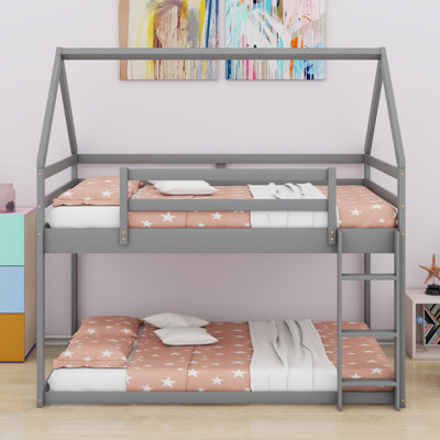 Low Bunk Bed,House Bed With Ladder