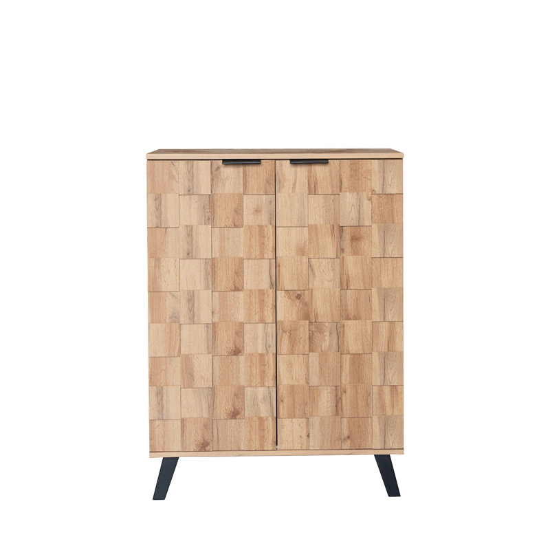 15 Pair Shoe Storage Cabinet, Natural