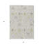 5' X 8' Silver Oriental Washable Indoor Outdoor Area Rug