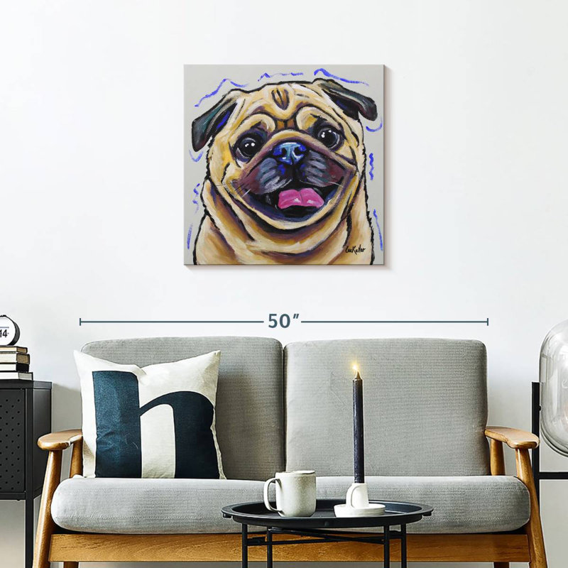 Crowle Pug Napoleon, 24" H x 24" W
