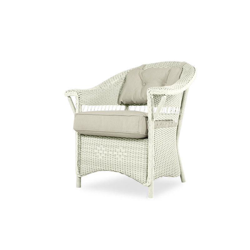 Nantucket Outdoor Dining Armchair, Callen Celadon, Ivory