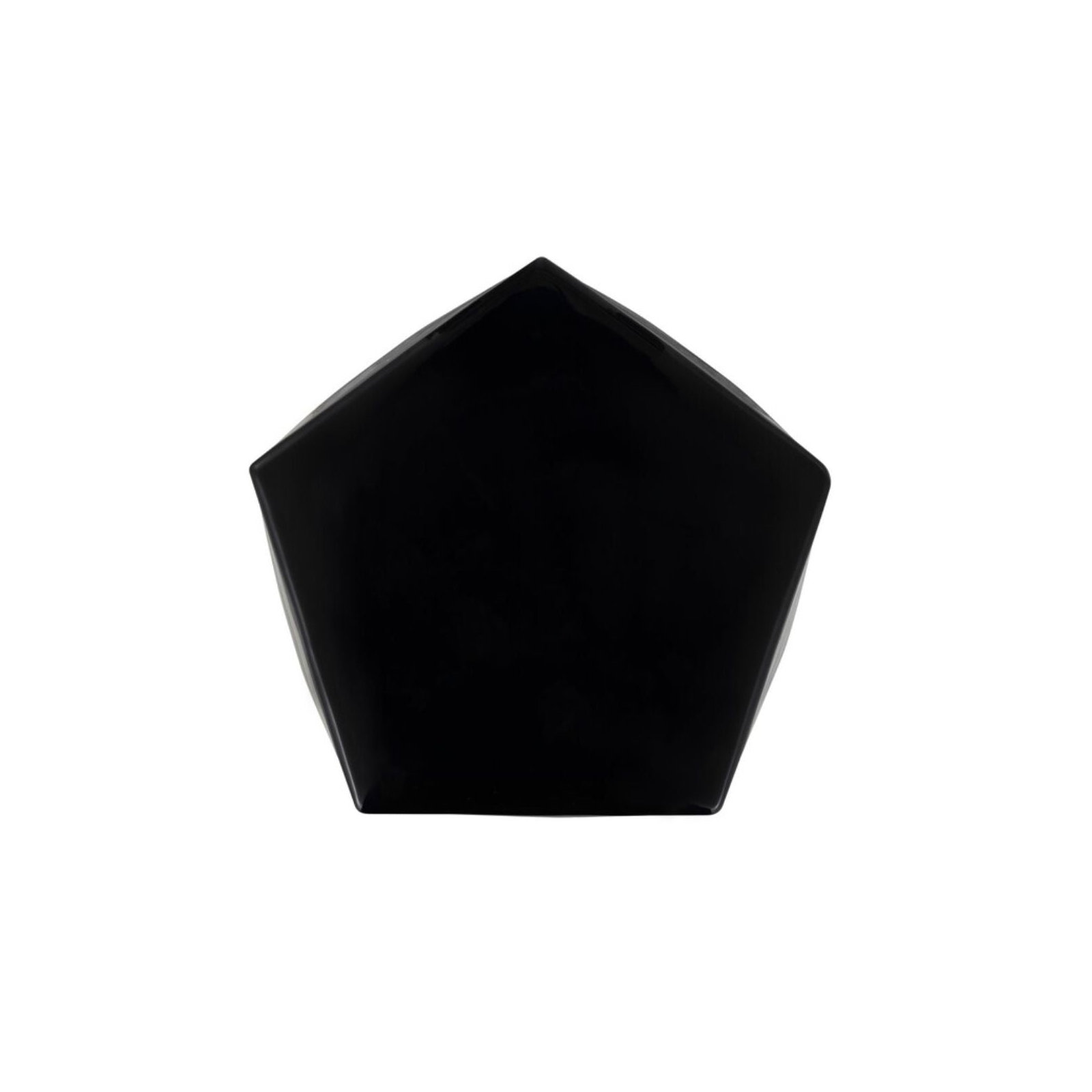 Pryce Ceramic Accent Stool, Black