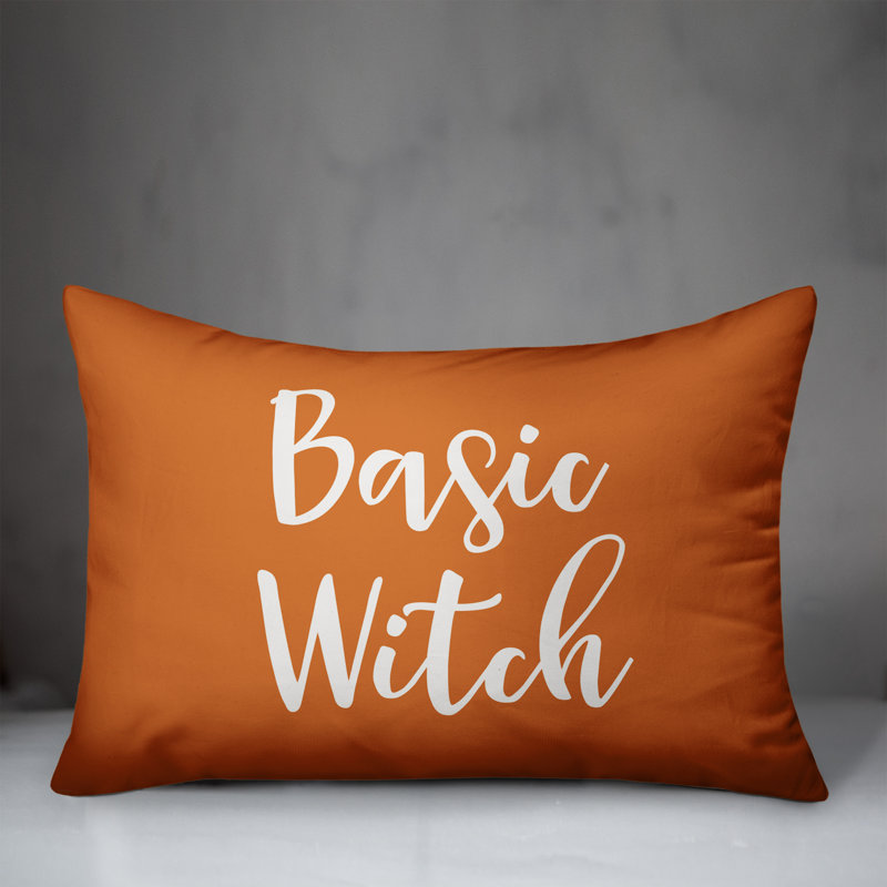 Reversible Throw Pillow, Orange
