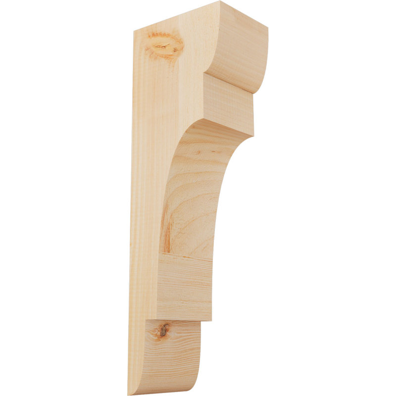 New Brighton Corbel, H 24 po x l 5,5 po x P 8 po, Sapin de Douglas, Lisse