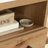 L-Shaped Desk, Brown Finish