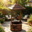 Wood Weather Resistant Urn Fountain