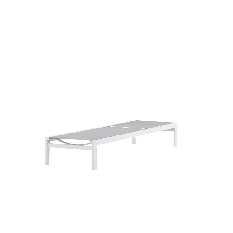 Fen 195 cm Long Reclining Single Chaise, White