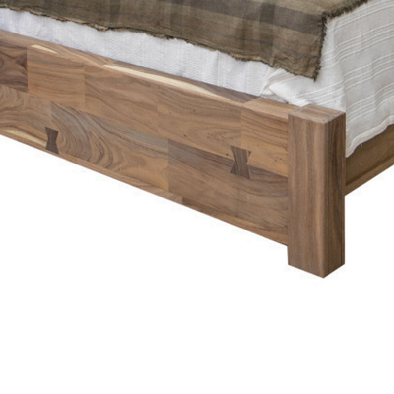 Lit plateforme en bois massif Irielle, Grand
