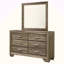 Commode 6 tiroirs avec miroir Holmgren