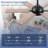 46/52" Ceiling Fan 6-blade with Lights Remote Quiet DC Motor Dimmable 3 Colors 6 Speeds Modern for Living Room Patio-1375353457-1375353456