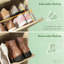 Armoire de rangement pour chaussures avec tablettes réglables