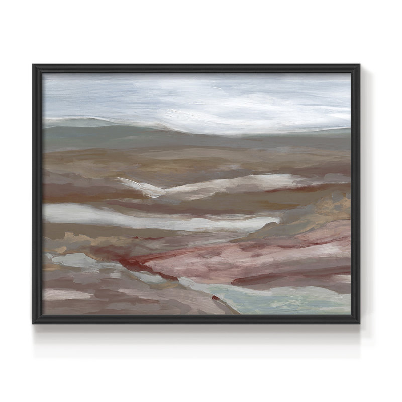 Vallée d'automne - reproduction encadrée - réarmable, H 22 po x l 28 po, Noir