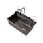 Metro Lane 450mm W Single Bowl Stainless Steel Drop-In Kitchen Sink with 2 Faucet Holes