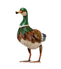  Garden Decor for Outside, Metal Mallard Duck Decorations for Outdoor Decor, 16 inch Duck Decoys Animal Outdoor Statues for Yard Patio Lawn Pool Porch Backyard