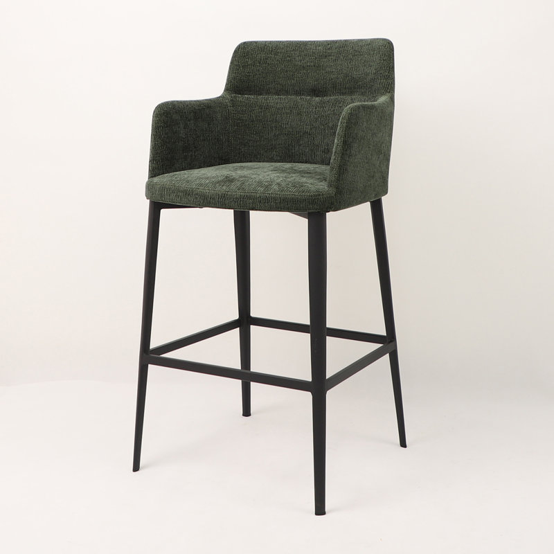 Tabouret de bar et de comptoir Jahnke Earle, Tabouret de bar (siège d'une hauteur de 29 po), Vert forêt