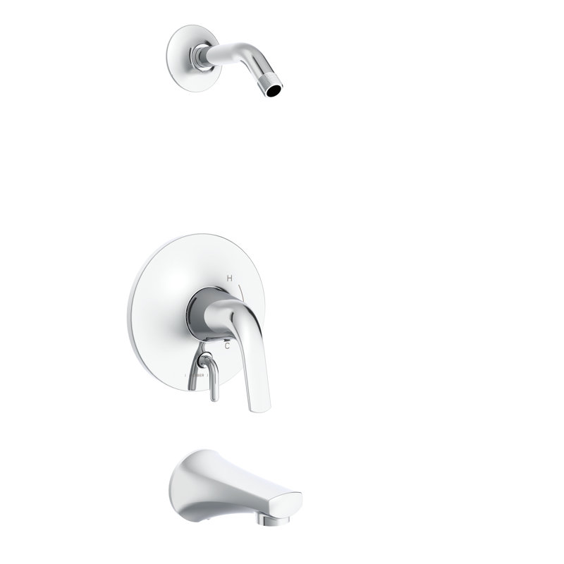 Lemora Tub and Shower Faucet, Chrome