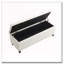 Banc de rangement en lin capitonné-683682704