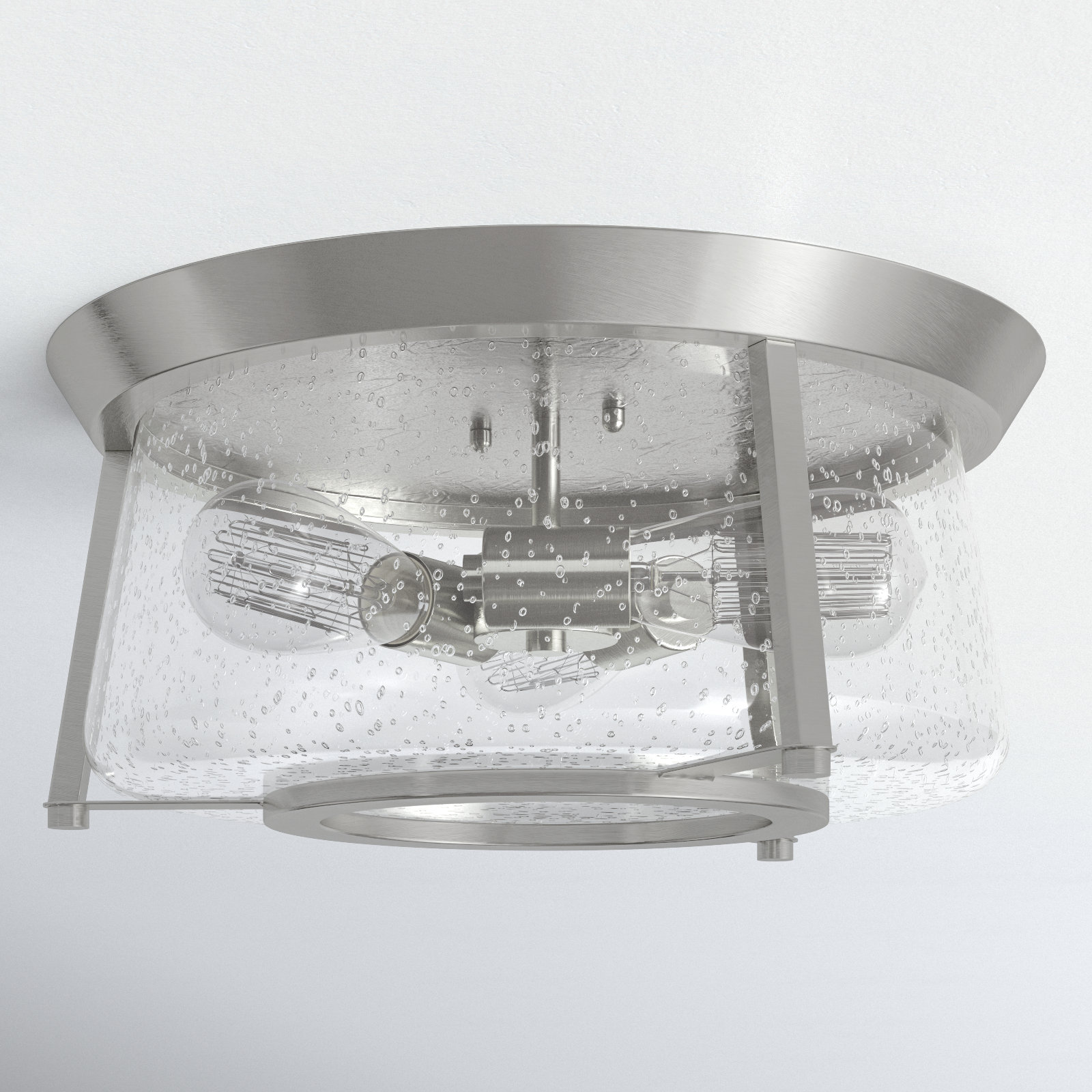 Iyanola 3 - Light Flush Mount, Satin Nickel