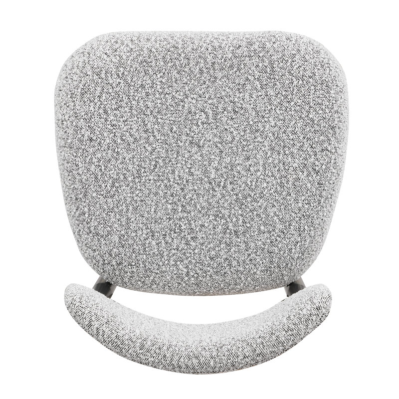 Tabouret de comptoir rembourré Velora, Gris