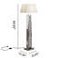Lampe sur pied en verre miroitant à la main Acuna