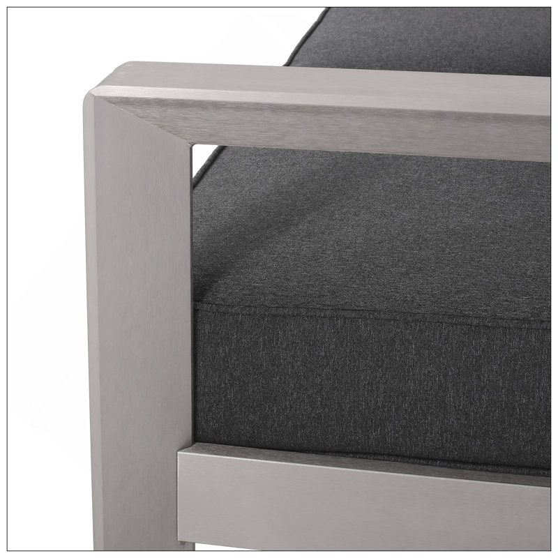 Luxurious Outdoor Loveseat With Durable Construction And Easy Assembly For Summer Relaxation, Black